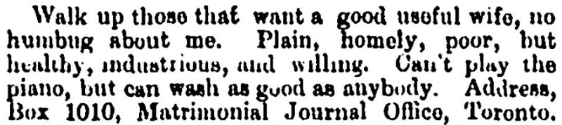 Illustration for article titled Tinder's New, But the Freakout Isn't: Looking for Love in an 1880s Matrimonial JournalÂ